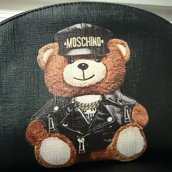 New Moschino Teddy Bear Backpack black medium